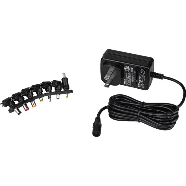 Main product image for RCA PAD1200BZ 1200mA Universal DC Adapter with Interchangeable Tips241-912